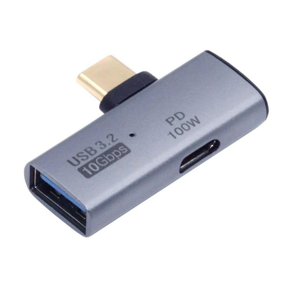 CY 10Gbps USB-C Type-C to USB 3.0 Female OTG & 100W PD Power Adapter for Laptop Tablet Phone