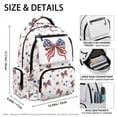 thumbnail image 4 of XYZCANDO American Bow Prints 4 Piece School Backpack Set with Lunch Box Pencil Case Water Bottle Bag Carrier Gift for Elementary School Students, 4 of 7