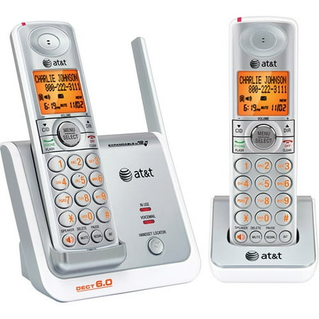 AT&T CL81219 w/ Caller ID, 2 Speakerphone Handsets, Expandable Up to 12 Handsets