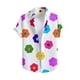 thumbnail image 1 of Camisas de Lino para Hombres, Manga Corta Camisa de Boliche Vintage con Cuello Cubano, Botón de Verano de Playa Casual, 1 of 1