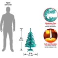 thumbnail image 2 of Árbol de Navidad Oropel Artificial 3 pies con 88 puntas y Soporte Turquesa National Tree Company TT33-714-30-1, 2 of 2