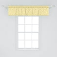 thumbnail image 2 of Ambesonne Art Deco Valance Pack of 2, Brick Printed Texture, 54"X12", Yellow and White, 2 of 2