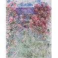 thumbnail image 2 of Monet, Claude 26x32 Black Ornate Wood Framed with Double Matting Museum Art Print Titled - The House in the Roses, 2 of 4