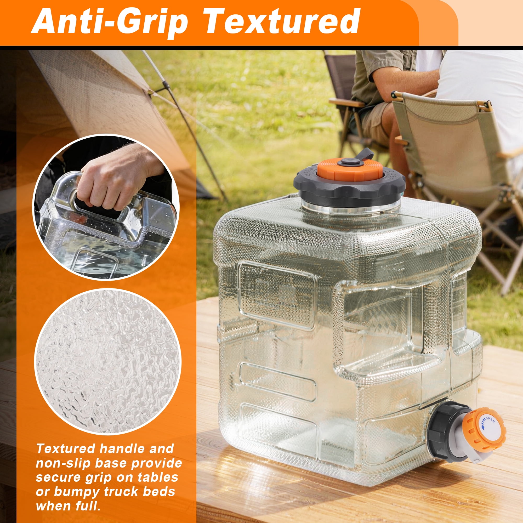 Unique Bargains Camping Water Jug Portable Bucket 5.28 gal