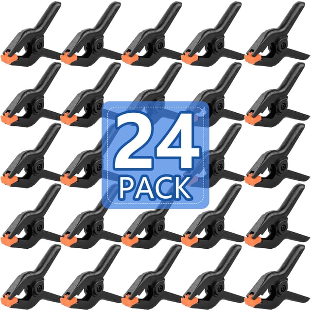 Abrazaderas de resorte de plástico NUITPY de 3.5 pulgadas, paquete de 24