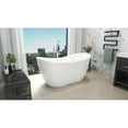 thumbnail image 3 of Dreamline Btnl2867xc Nile 67" Free Standing Acrylic Soaking Tub - White, 3 of 5