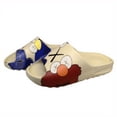 thumbnail image 5 of Men's Anime Print Non-Slip Platform Slides, Comfortable Soft Sole Cloud Slides For Indoor Outdoor Bathroom Beach, Summer, 5 of 5