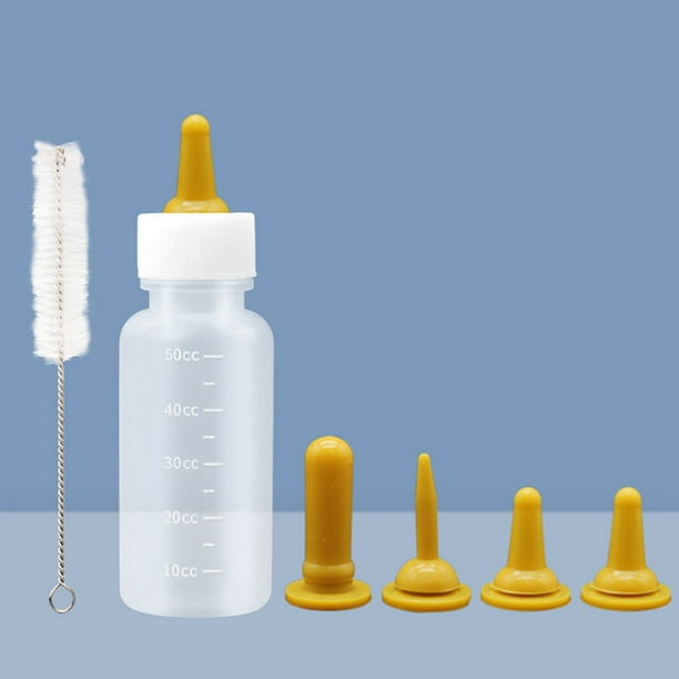 Puppy Nursing Bottles Kit, 6 Pieces Feeding Bottle Kit with Replacement