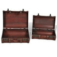 thumbnail image 5 of vidaXL Wooden Treasure Chest 2 pcs Vintage Brown, 5 of 7