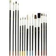 thumbnail image 6 of 2 Pack of 15 Piece Artist Paint Brush Sets Mixed Sizes, Acrylic Oil Watercolor, 6 of 7