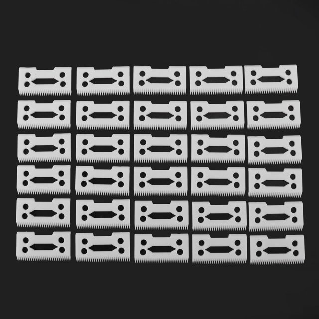 60Pcs 28 Teeth Zirconia Ceramic Clipper Blade for Senior Clipper