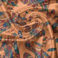 thumbnail image 5 of Ambesonne Animal Valance Pack of 2, Ethnic Motif Squirrel Floral, 54"X12", Dark Peach Multicolor, 5 of 5