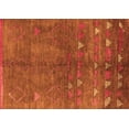 thumbnail image 1 of Ahgly Company Indoor Rectangle Solid Orange Modern Area Rugs, 7' x 9', 1 of 4