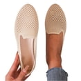 thumbnail image 5 of Womens Flat Shoes Classic Pointed Toe Flats Knitted Dress Shoes Soft Flats for Woman Comfortable Dressy, 43, 5 of 5