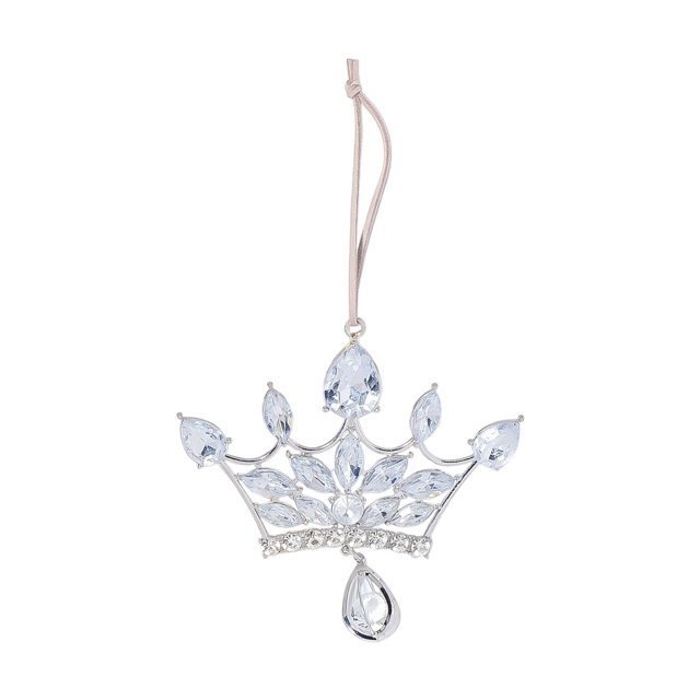 Christmas Decorations Indoor Rhinestone Crown Metal Ornament