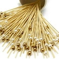 thumbnail image 4 of Cheers.US Silver/Golden Pearl Bamboo Cocktail Picks 4.7 Inch Long Fancy Toothpicks for Appetizers Drinks Fruits Party Food Garnish Skewer Sticks 100 Counts, 4 of 7