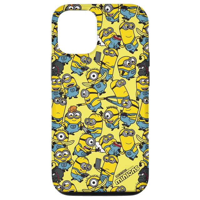 Funda para iPhone 12 y 12 Pro con diseño completo de Minions