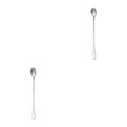 thumbnail image 3 of Yuarrent Cucharas de mango largo de acero inoxidable, bonita cucharadita de café con leche, postre para beber, cuchara de helado, accesorios Tipo 3 2piezas, 3 of 6