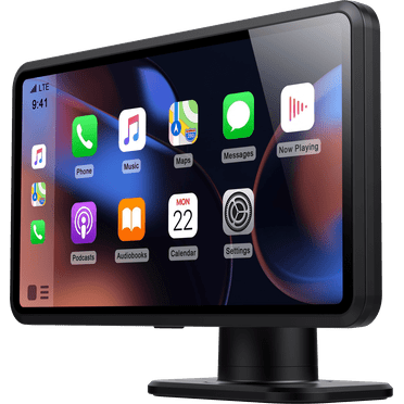 Miroir Drivvplay 6.25" Portable Wireless CarPlay and Android Auto Display with Dash Cam