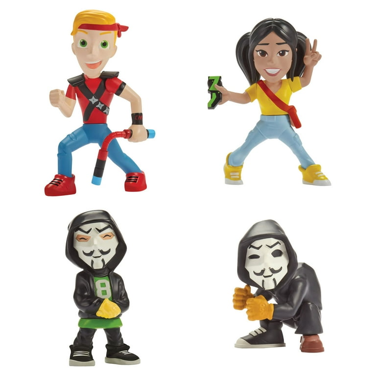 Spy Ninjas Action Figure Set, 4 Pieces 