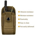 thumbnail image 5 of Radio Holder Walkie Talkie Pouch Outdoor Adjustable Nylon Pack Talkabout Pocket for Belts Up to 4 Inches Wide Khaki, 5 of 8