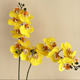 thumbnail image 1 of Xiao Hua 3 flores artificiales de orquídea polilla, flores falsas, flores artificiales para decoración de bodas, 1 of 5