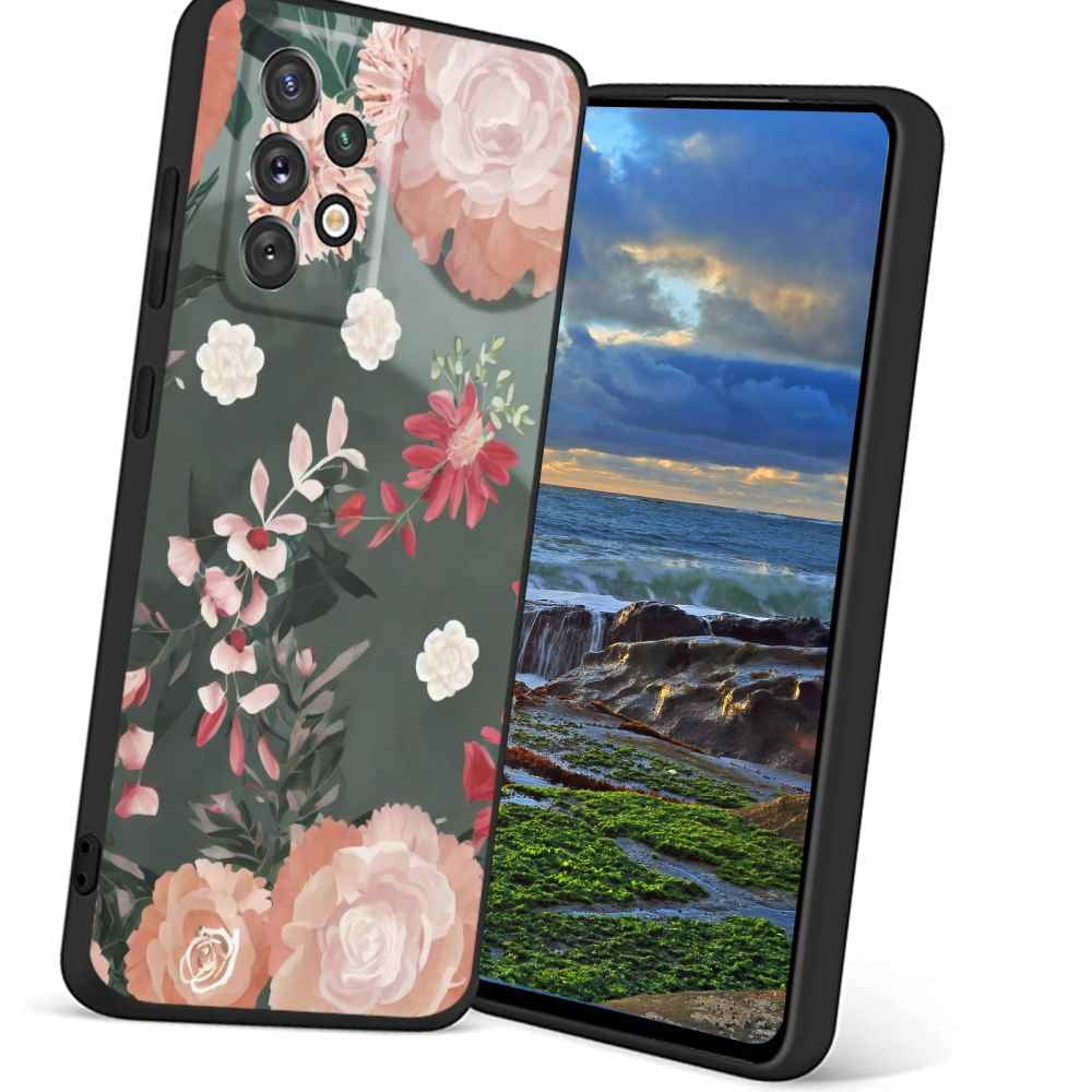 Compatible with Samsung Galaxy A52 5G Phone Case, Floral-2 Case Men