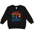 thumbnail image 2 of Inktastic Happy Birthday Grandpa Party Hat Balloons Toddler Sweatshirt, 2 of 4