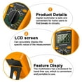 thumbnail image 4 of Digital Multimeter Electric High Precision Lightweight LCD AC DC Volt Tester for Automotive, 4 of 8