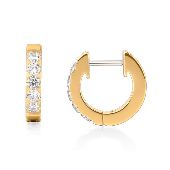 Limerencia Titanium Jewelry Hoop Earrings, 5A Cubic Zirconia, Titanium, for Women Sensitive Ears