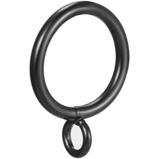 Anillos de metal para cortina, 1 pulgada de diámetro interior, anillos para barra de cortina, color negro, 24 unidades esquí esquí Gafas de esquí