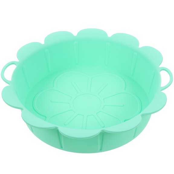 Hytrove Green Silicone Pot Liner for Air Fryer Basket Reusable Non-Stick Oven Mat