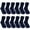 Navy, variant on Falari 12 Pairs Boy Toddler Kids Cotton Crew Socks 4-6 Years White