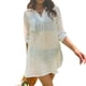 thumbnail image 5 of Camisa de vestir de playa Qarigey blusa de botón manga larga transpirable mujer blanco L 2Conjunto, 5 of 6