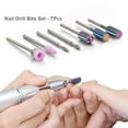 7pcs Nail Drill Bits for Acrylic Nails 3/32 Electric Nail Drill Bit
