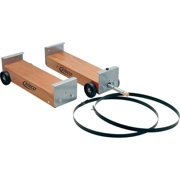 Eisco Labs Premium Dynamics Cart Set, 3 Wheeled, 12" x 3.5", (Set of 2), with Hoops