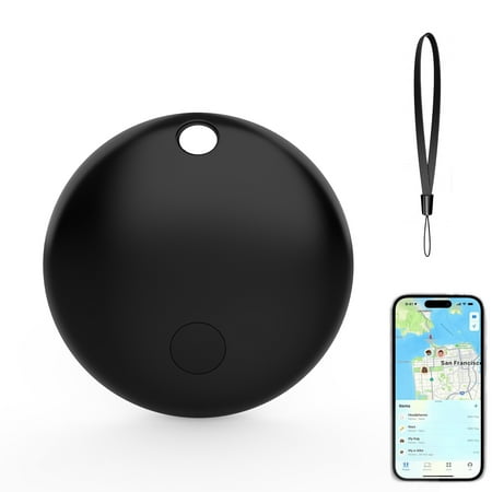 Air Tracker, AYAMAYA Bluetooth Keys Finder with Sling Lightweight Item Locator Compatible with Apple Find My (iOS Only), Key, Luggage and Pets