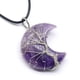 thumbnail image 1 of XWSHYW Collares Colgantes Colgante Envuelto En Piedra de Aventurina Verde Amatista, Collar de Cordón de Cuero con Ópalo de Cristal Blanco, 1 of 2