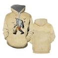 thumbnail image 4 of Nueva sudadera con capucha con estampado 3D en blanco y negro de Sasquatch Bigfoot, sudadera informal unisex, ropa de calle de tendencia, camisetas con capucha con personalidad, 4 of 5