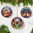 thumbnail image 5 of Stained Glass Butterfly Ornament - Christmas Tree Decor, Gift Exchange Present, 5 of 6