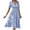 Blue, variant on Qiopertar Women's Summer Casual V-Neck Striped Short Sleeve Dress Slim Fit Knee-Length Elastic Waist Fashionable Travel Beach Party Cocktail Dress, Red M