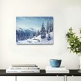 thumbnail image 5 of Fenyluxe Snow Wall Art Decor for Bathroom and Home - Ready To Hang Canvas Print for Room Decor 20x16in, 5 of 6