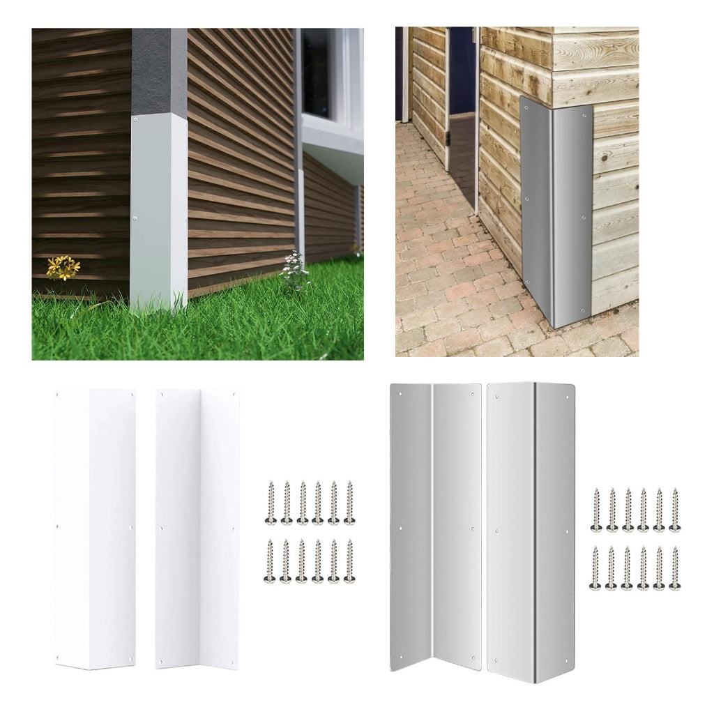 MOMOJIA 2Pcs Heavy Duty Metal Corner Guards Outdoor Corner Protectors Replacemen