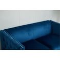 thumbnail image 3 of Kingway Furniture Avin Velvet Nail Head Livingroom Loveseat in Blue, 3 of 3