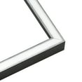 thumbnail image 2 of 16x12 Frame Brushed Silver Solid Wood Picture Frame | 0.75 Inch Moulding Width | Rabbet Depth 0.75, 2 of 5