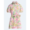 thumbnail image 5 of Free Assembly Women's and Women's Plus Cotton Mini Dress with Puff Sleeves, Sizes XS-4X, 5 of 5