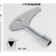 thumbnail image 2 of BRIGHTFUFU Llave de triángulo de llave de ascensor universal para liberación de puertas de emergencia llaves triangulares de acero inoxidable para uso general de ascensores y ascensores, 2 of 7
