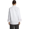 thumbnail image 2 of Uncommon Threads 0432-4603 Manteau de Chef Murano en Blanc avec Passepoil Rouge - Moyen, 2 of 6