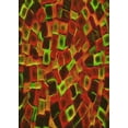 thumbnail image 1 of Ahgly Company Machine Washable Indoor Rectangle Transitional Dark Yellow Green Area Rugs, 2' x 5', 1 of 7