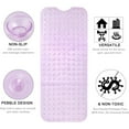 thumbnail image 5 of Bath and Shower Safety Mats 40 x 16 Inch Non-Slip and Extra Large, Bathtub Floor Mats with Suction Cups, Machine Washable Bathroom Mats with Drain Holes, 5 of 5